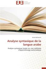 Analyse Syntaxique de la Langue Arabe af Barhoumi-A