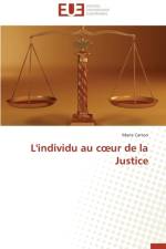 L'Individu Au C Ur de la Justice af Carton-M