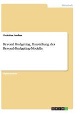 Beyond Budgeting. Darstellung des Beyond-Budgeting-Modells af Christian Janssen