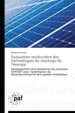 Evaluation Multicritere Des Technologies de Stockage de l'Energie af Guinot-B