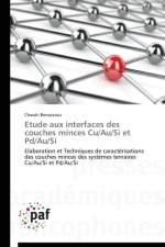 Etude Aux Interfaces Des Couches Minces Cu/Au/Si Et Pd/Au/Si af Benazzouz-C