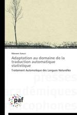 Adaptation Au Domaine de la Traduction Automatique Statistique af Azouzi-M