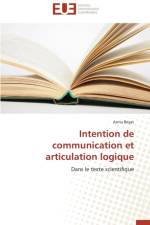 Intention de Communication Et Articulation Logique af Beyat-A
