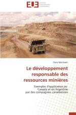 Le D veloppement Responsable Des Ressources Mini res af Merckaert-C