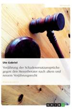 Verjahrung Der Schadenersatzanspruche Gegen Den Steuerberater Nach Altem Und Neuem Verjahrungsrecht af Ute Gabriel