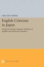 English Criticism in Japan af Earl Miner