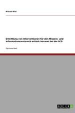 Ermittlung Von Interventionen F r Den Wissens- Und Informationsaustausch Mittels Intranet Bei Der Rcb af Michael Wild