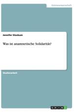 Was Ist Anamnetische Solidaritat? af Jennifer Stockum