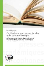 Outils de Connaissances Locales Et La Notion d'Energie af Nguessan-K