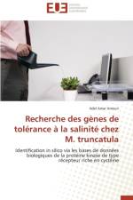 Recherche Des G nes de Tol rance La Salinit Chez M. Truncatula af Amouri-A
