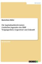 Die Kapitalmarktrelevanten (Aufsichts-)Agenden Des Bmf. Vergangenheit, Gegenwart Und Zukunft af Maximiliane Muller