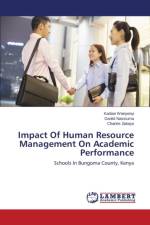 Impact Of Human Resource Management On Academic Performance af Wanyonyi Kadian