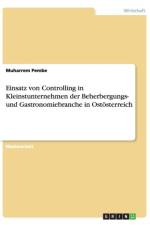 Einsatz Von Controlling in Kleinstunternehmen Der Beherbergungs- Und Gastronomiebranche in Ostosterreich af Muharrem Pembe