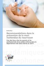 Recommandations Dans Le Prevention de la Mort Inattendue Du Nourrisson af Ruiz-E