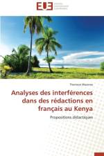 Analyses Des Interf rences Dans Des R dactions En Fran ais Au Kenya af Wazome-T