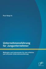 Unternehmensfuhrung fur Jungunternehmer af Paul Hung Vo