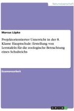Projektorientierter Unterricht in Der 8. Klasse Hauptschule af Marcus Lüpke