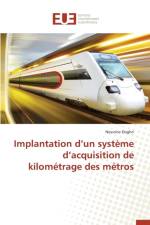Implantation D Un Syst me D Acquisition de Kilom trage Des M tros af Doghri-N