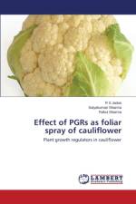Effect of PGRs as foliar spray of cauliflower af Jadon R S
