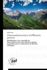 Thermodestruction d'Ef Uents Gazeux af Palm-K