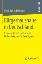 Burgerhaushalte in Deutschland af Sebastian H Schneider