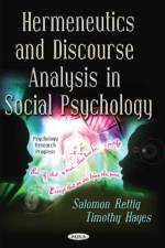 Hermeneutics & Discourse Analysis in Social Psychology af Salomon Rettig