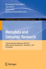 Metadata and Semantic Research