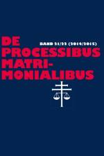 de Processibus Matrimonialibus