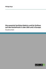 Die essential facilities-Doktrin und ihr Einfluss auf das Kartellrecht in den USA und in Europa af Philipp Hujo