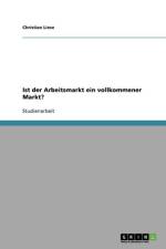 Ist der Arbeitsmarkt ein vollkommener Markt? af Christian Liese