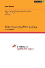 Werbewirksamkeit des Mobile Marketing af Sonja Hammel