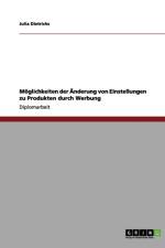 Moeglichkeiten der AEnderung von Einstellungen zu Produkten durch Werbung af Julia Dietrichs