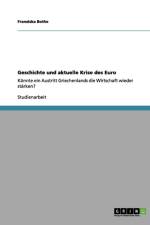 Geschichte Und Aktuelle Krise Des Euro af Franziska Bothe