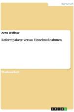 Reformpakete versus Einzelmassnahmen af Arno Wellner