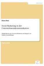 Event-Marketing in der Unternehmenskommunikation af Diana Ress