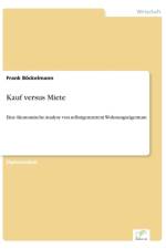 Kauf versus Miete af Frank Boeckelmann