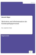 Motivation und Arbeitssituation des Krankenpflegepersonals af Manuela Woeger