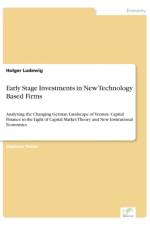 Early Stage Investments in New Technology Based Firms af Holger Ludewig