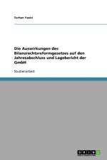 Auswirkungen des Bilanzrechtsreformgesetzes auf den Jahresabschluss und Lagebericht der GmbH af Turhan Yazici