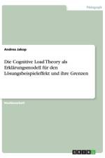 Die Cognitive Load Theory als Erklarungsmodell fur den Loesungsbeispieleffekt und ihre Grenzen af Andrea Jakop