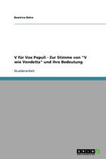 V Fur Vox Populi af Beatrice Behn