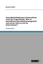 Gesundheitsfoerderung in Unternehmen unter der Fragestellung 