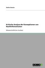 Kritische Analyse Der Konzeptionen Von Nachhilfeinstituten af Stefan Dassler