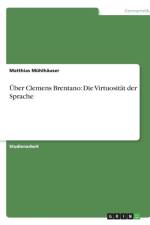 UEber Clemens Brentano af Matthias Mühlhäuser