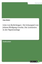 Goetz von Berlichingen - Ein Schauspiel von Johann Wolfgang Goethe. Die Leitmotive in der Figurenanlage af Anja Balzer