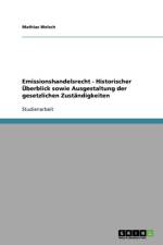 Emissionshandelsrecht - Historischer UEberblick sowie Ausgestaltung der gesetzlichen Zustandigkeiten af Mathias Welsch