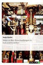 Make-Or-Buy-Entscheidungen in Industriebetrieben af Tanja Oexler