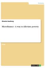 Microfinance - A way to Alleviate poverty af Shweta Sawhney