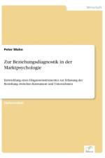 Zur Beziehungsdiagnostik in der Marktpsychologie af Peter Mohn