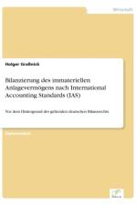 Bilanzierung des immateriellen Anlagevermoegens nach International Accounting Standards (IAS) af Holger Grassnick
